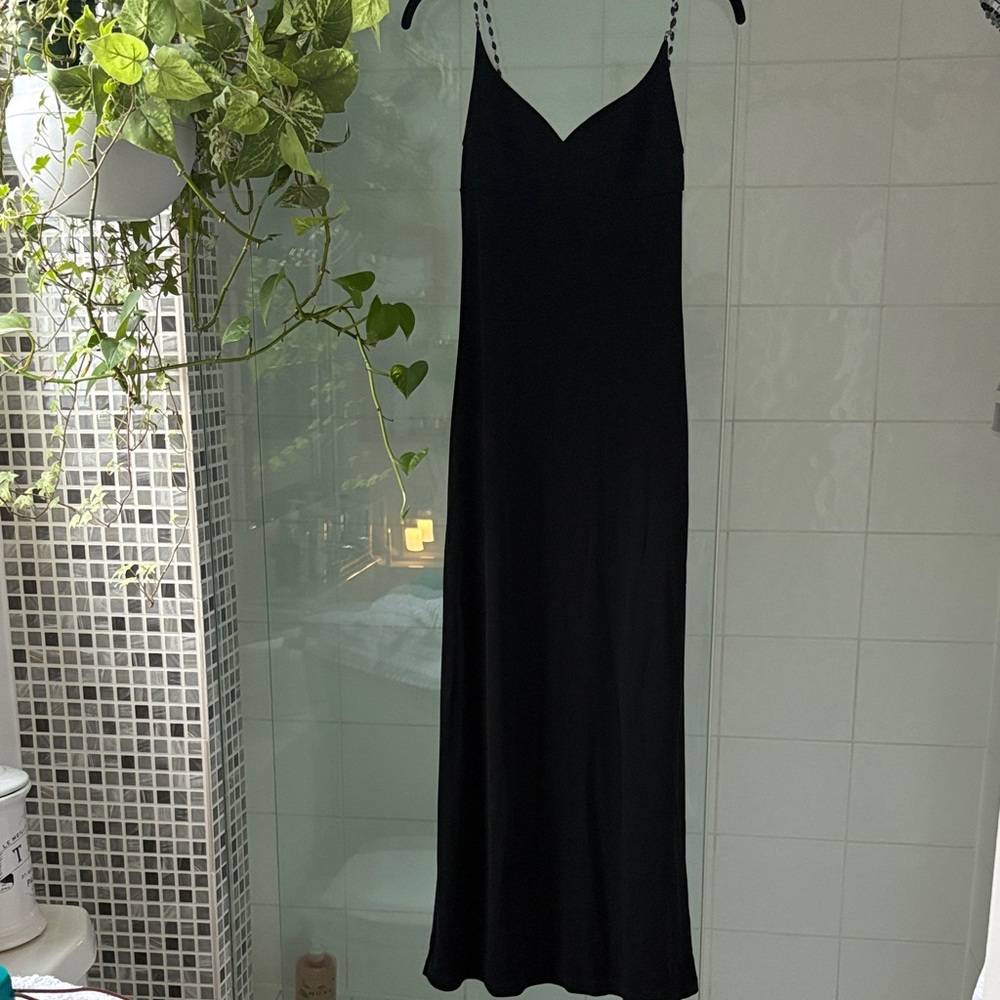 Kookai Elegant Floor Length Black Maxi Dress